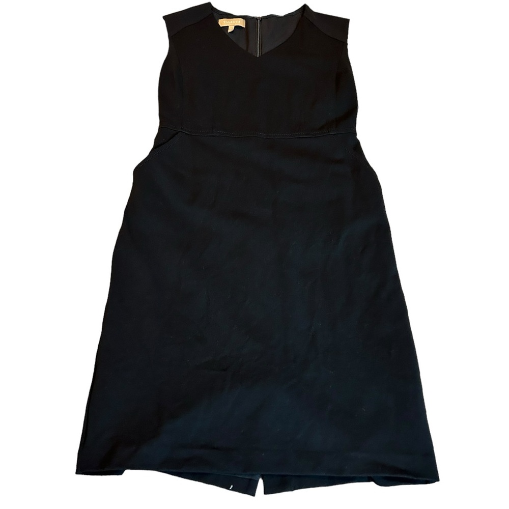 3/$15 TALBOTS lined black dress with pockets